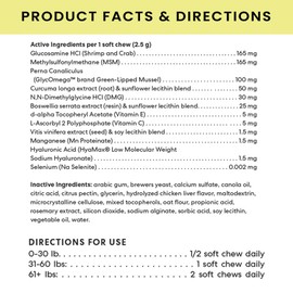 The Pets Table 8-in-1 Soft Chews Chicken Flavored All in One Supplement for Dogs - Dog Multivitamin Supports Mobility, Gut & Heart, 50 Chews