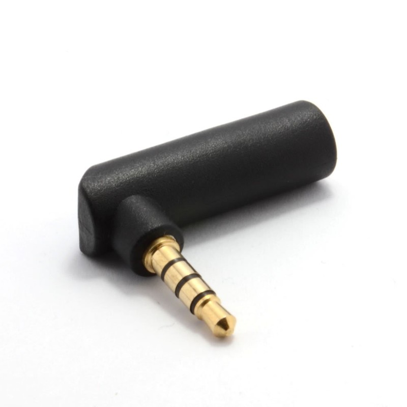 kenable 4 Pole 3.5mm Jack Socket to Right Angle Plug