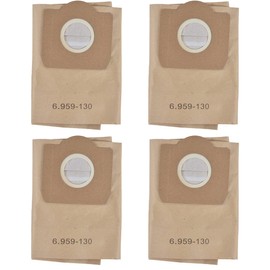 Homukari Kärcher Vacuum Bags 6.959-130.0 WD3200 WD3300 Vacuum Bags (Pack of 4)