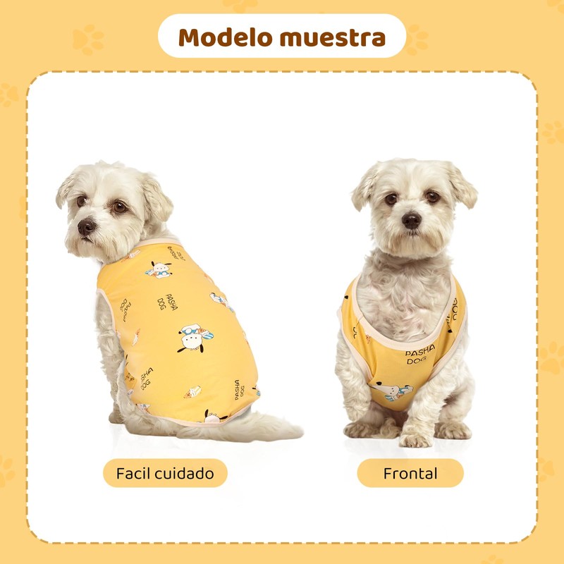 wishkit Chaleco para Perro, Playera de algodón Estampada para Perro,
