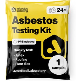 Full Asbestos Testing Kit with PPE, Instructions & Prepaid Return (1 Sample with 24hr Results)