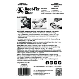 Boot-Fix Shoe Glue – Professional Grade Shoe Repair Adhesive for Boots, Shoes, & More – Instant Bond, Clear Drying, Flexible, & Durable – Perfect for Leather, Rubber, & All Footwear (20g Tube)