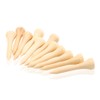 Alomejor 100 Pieces Wooden Golf Tee Eco-Friendly Micro Head Golf
