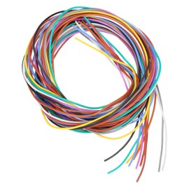 MECCANIXITY 28 Gauge PVC Hookup Wire 1.5m/5ft 28AWG Flexible Electrical Wire Spool Ul1007 Tinned Copper Stranded 10 Color, 0.12cm Dia for Model Aircraft Electric Appliances Internal Connect