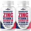 (2 Pack) ImmunoBlaster Zinc Quercetin 500mg with Vitamin D and