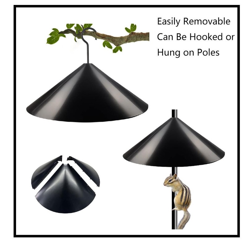 Wrap Around Bird House Guard, 16Inch Wrap Around Squirrel Baffle,