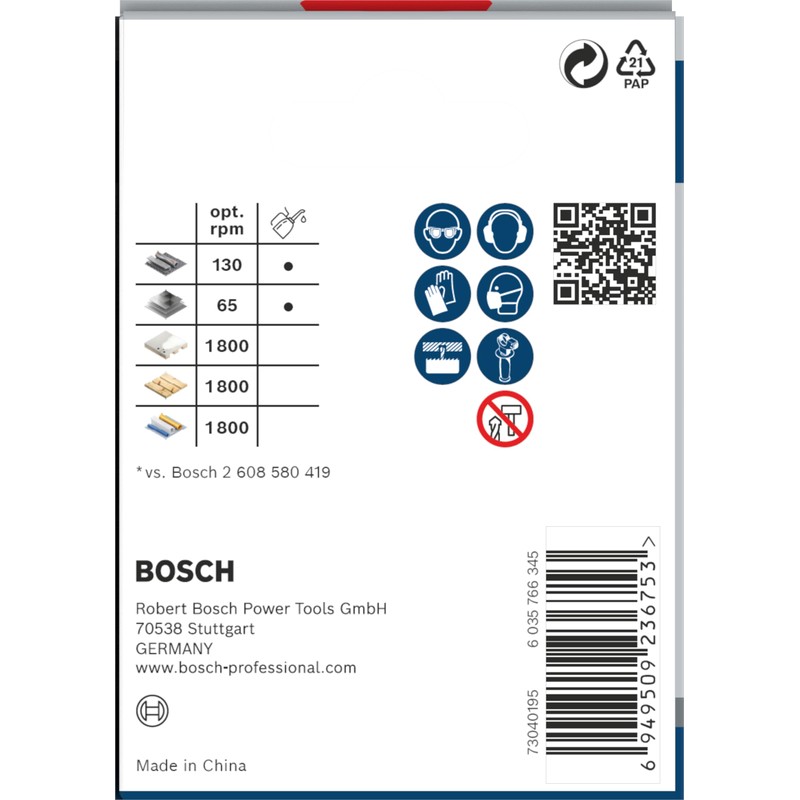 Bosch 1x PRO Multi Material Hole Saw (for Softwood, Drywall,