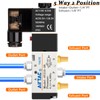 1/4"PT Solenoid Valve 4V210-08 Single Coil Pilot-Operated Electric 2 Position