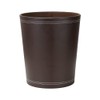 KINGFOM™ Classic Leather Waste Bin, Creative Waste Paper Basket, Storage