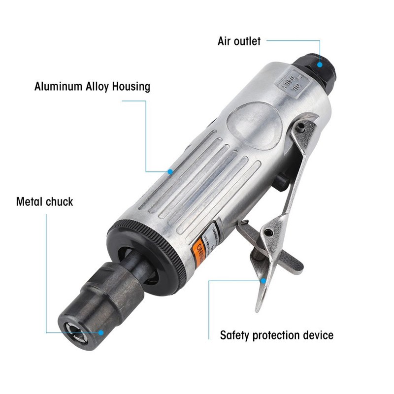 16 Pcs Air Die Grinder Kit,25000RPM 1/4" 1/8" Pneumatic Rotary