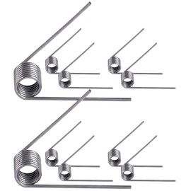 Qrity Pack of 10 Torsion Spring Made of Stainless Steel, Torsion Spring in V-Shape, 0.5 mm Wire Diameter, Outer Diameter 4.5 mm, 9 Rounds, 60° Deflection Spring