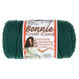 Craft County Bonnie - Cuerda de Manualidades de 6 mm, para macramé y Otras Manualidades, carretes de 100 Yardas (Bosque)
