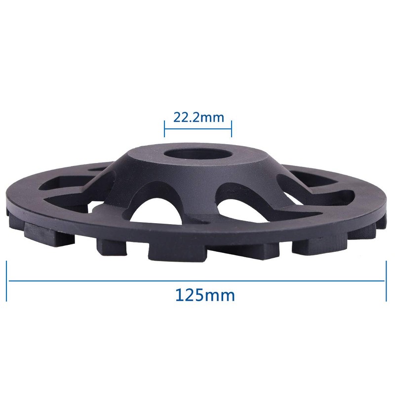 HERZO Diamond Concrete Grinding Wheel 5 inch,Diamond Cup Wheel for