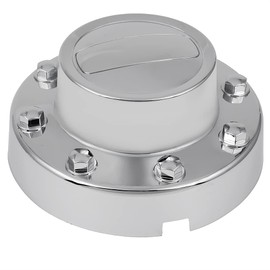 ECCPP 4PC Set 2 Front and 2 Rear Chrome 7 Wheel Hub Center Cap for 2011-2018 Dodge RAM 3500 Dually 1-ton Truck Alcoa OEM Replacement Durable - Modern & Stylish Auto Tire Replacement Exterior Caps