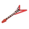 Red Miniature Electric Guitar Replica Wooden Mini Musical Instrument Model