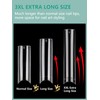 LIONVISON 504 PCS No C Curve Clear Nail Tips for