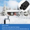 Storystore Pipe Insulation Foam Tube-2 inch ID Foam Tubing Black