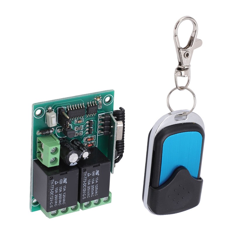 Wireless Relay Remote Control Kit DC12V 75ft Range Universal Transmitter