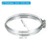 PATIKIL Duct Clamp, 8" (200mm) V-Shape Zinc Plated Iron Pipe