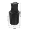 sourcing map Rubber Thread Tapered Insert Plug M20 Test Tubes