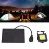 Monocrystalline Solar LED Light 5W IP68 Waterproof USB Rechargeable Solar