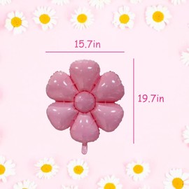 GOTPASS 10 Pcs Daisy Balloons Flower Theme Party Supplies 5 Colors Flower Balloons Birthday Wedding Baby Shower Party Decoration