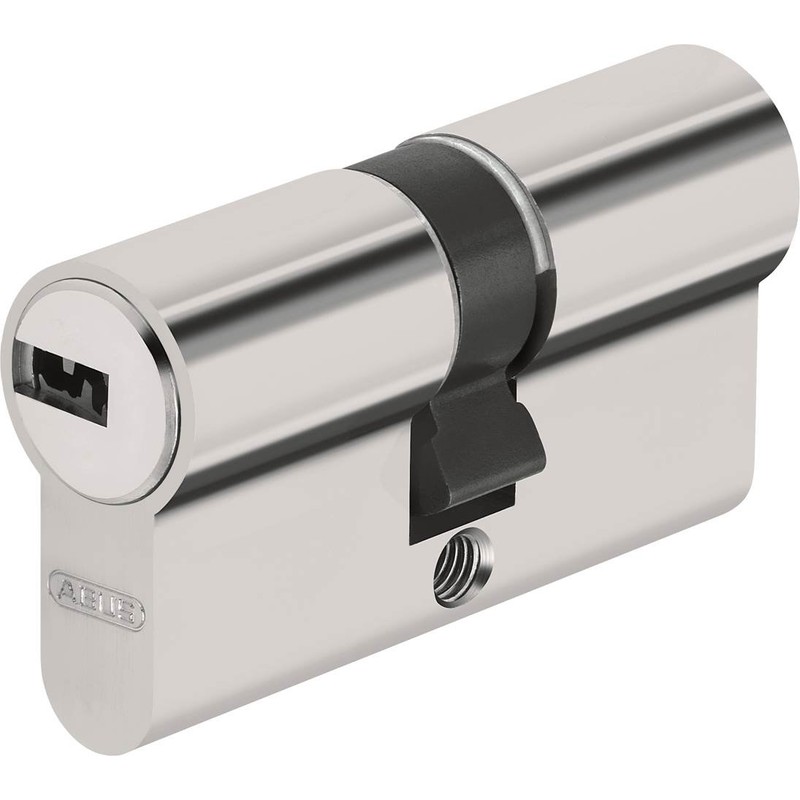 Abus Door Cylinder/Lock with Key, silver, 27070