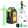 PREXISO 360° Laser Level with Tripod, 100Ft Self Leveling Cross