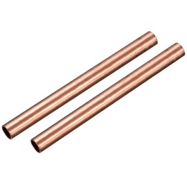 sourcing map Copper Tube, 15mm OD 1mm Wall Thickness 150mm Length Round Pipe Tubing for Industry, DIY Projects 2 Pcs