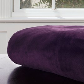 Lavish Home Solid Soft Heavy Thick Plush Mink Blanket 8 Pound - Purple