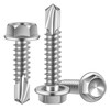 MewuDecor #12 x 3/4" Hex Washer Head Self Drilling Sheet