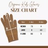 Body4Real Organic Cotton Kids Gloves Unisex Dye Free Warm 100%