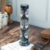 Crocon Black Marble Soapstone Incense Stick Burner Round Shape Tree