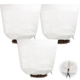 NNG NNG 5PCS Winter Plant Covers Freeze Protection 47.2x47.2Inch Frost Blanket Shrub Covers with Zipper Drawstring Plant Protector Shrub Jacket Winter Tree Cover for Outdoor Plants, Shrub Potted Plants