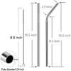 MIXIAO Stainless Steel Drinking Straws, Reusable Metal Drinking Straws with