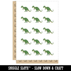 Tyrannosaurus Rex Dinosaur Solid Temporary Tattoo Water Resistant Fake Body Art Set Collection - 15 2" Tattoos (1 Sheet)