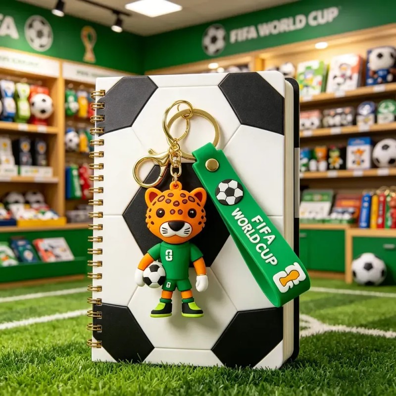 4pc 2026 Llaveros De La Mascota De Fútbol De La
