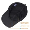 GADIEMKENSD Winter Unstructured Baseball Caps Wool Hat, Unstructured, Black