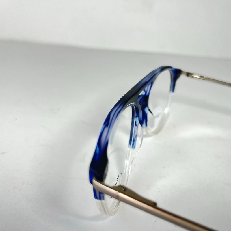 Elton John Eyewear Blues Eyeglasses Blue/Clear Frames Brand New In