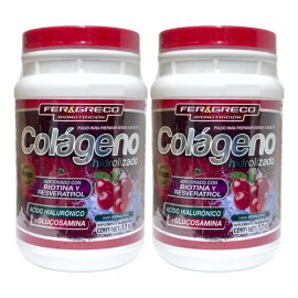 Colágeno Hidrolizado Glucosamina Biotina Arándano 2 Pzs