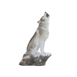 ICE ARMOR 9" H Howling Wolf Figurine Statue Sculpture Ornament Decor for Housewarming, Holidays, Christmas for Men/Women