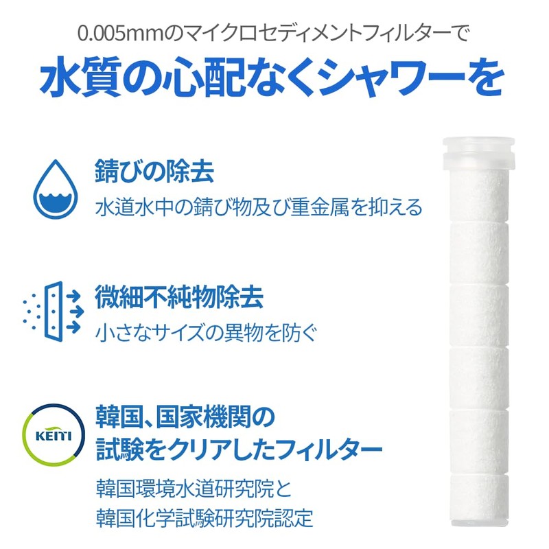 Checkin Shower Head Replacement Filter Travel Carrying Travel Kit (Black)