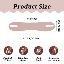 V Gesichtsmasken,4 Stück Wiederverwendbare V-Linienmask, Gesichts-Schlankheitsgurt, Face Lifting Bandage, V Line Lifting Mask