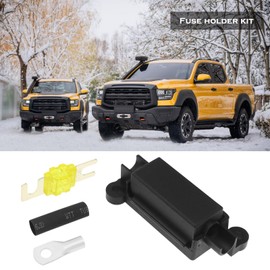 SING F LTD 1 Set Car Fuse Holder with Lock Nuts Midi Fuses Ring Terminals Heat Shrink Tubing for Motorcycles Cars Trucks Vehicles Safety Fuse Holder 20A