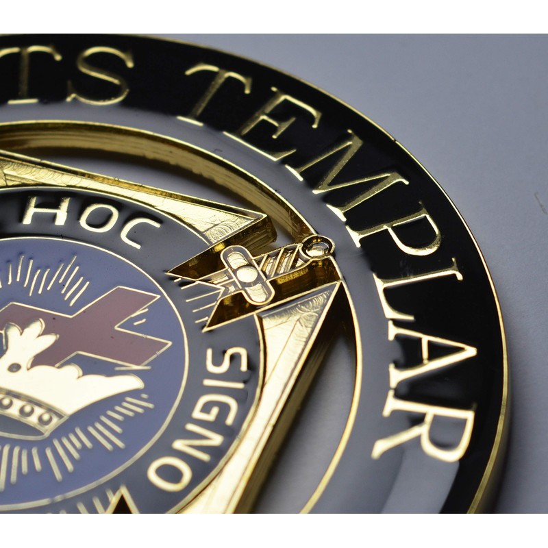 The Commemorative Coin Company Large Enamelled MASONIC Car Emblem/Decoration/Badge/Decal. KNIGHTS