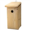 Chickadee Bird House – Handcrafted Nest Box with Wood Chips