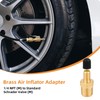 Gosknor 4pcs Brass Air Inflator Adapter, Standard 1/4 NPT (M)