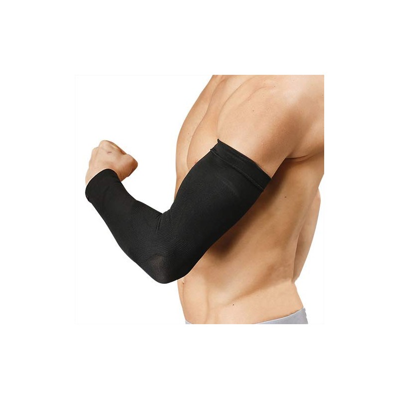 magico sport arm power sleeve for arms and elbows, black,