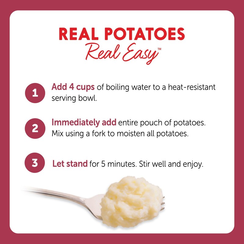 Idahoan® Baby Reds® Mashed Potatoes Family Size, 8.2 oz (Pack