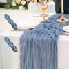 LIKHOPER Cheese Cloth Table Runner, 2 Pack 90 x 400CM